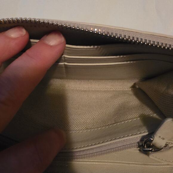 Jimmy Choo round zipper long wallet ec-23037 gray wallet leather used JIMMY - Picture 10 of 15